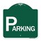 Signmission Designer Series Sign-Parking, Green & White Aluminum Architectural Sign, 18" x 18", GW-1818-24514 A-DES-GW-1818-24514 - alternate 1